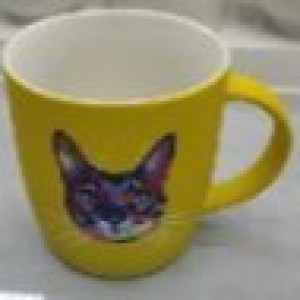 VAI tasse en céramique couleur fluo avec modele animaux