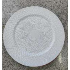 XMS plat rond blanc 33cm