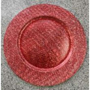 XMS plat rond 33cm rouge