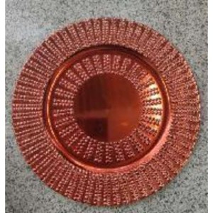 XMS plat rond 33cm rouge