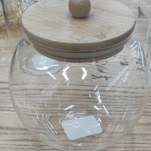 VAI jar avec couvercle en bois 1300ml