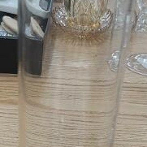 VAI bouteille en verre avec couvert 1000ml