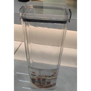PLA contenant alimentaire en plastique 10.5*10.5*24.5cm