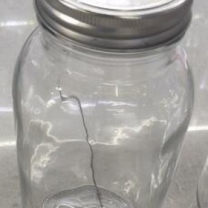 VAI pot en verre avec couvercle 400ml