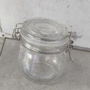 VAI pot en verre avec clip 500ml