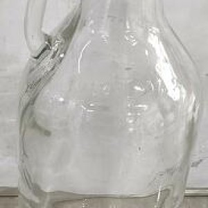 VAI pot en verre avec bouchon noir 2l