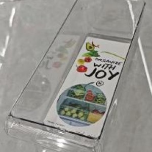VAI Bac de rangement avec couvercle 31*13*9,5cm