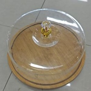 CUI Plateau de nourriture avec couvercle MDF 28*28*9cm