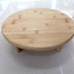CUI Planche a découper ronde avec pieds 30*30*7cm