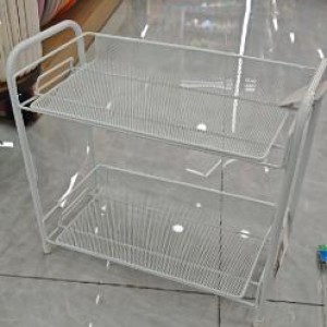 ADM étagère 2 couches BK/WT 36*17,5*32,5cm