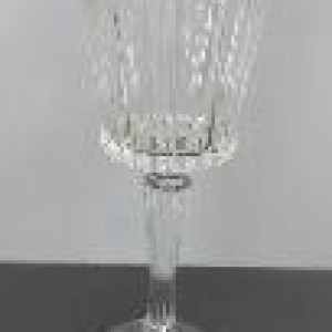 VAI coupe en verre 8x19,5cm avec bord doré