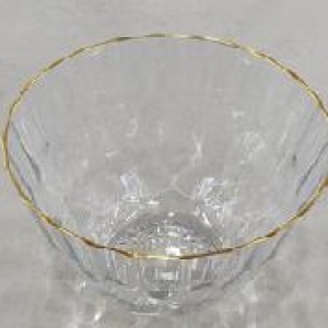 CUI bol en plastique 15x9cm avec bord doré