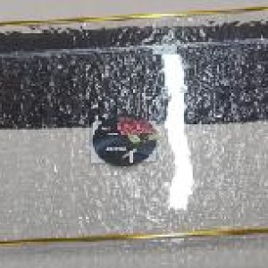 CUI plateau rectangle en plastique transparent avec bord dor