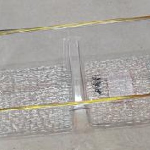 CUI bol de service à 2 compartiements rectangle en plastique