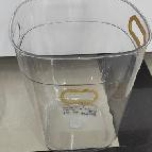 ADM poubelle en plastique transparent 24x19,5x28cm