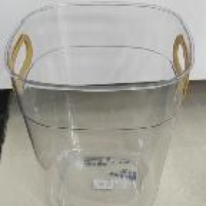 ADM poubelle en plastique transparent 20 x 16 x 13 cm