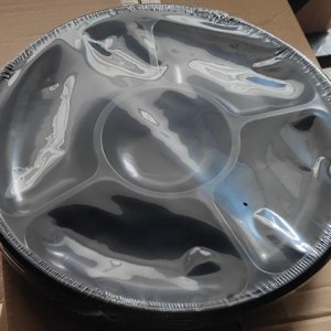CUI plateau de service à compartiements noire en plastique