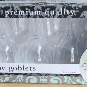 CUI verre à vin en plastique transparent 8pcs