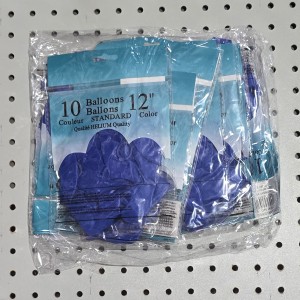 BAL 10 ballons en latex 12" bleu
