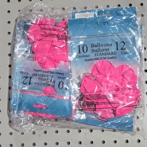 BAL sac de 10 ballons rose flash