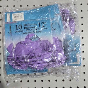 BAL 10 ballons en latex 12" mauve pale