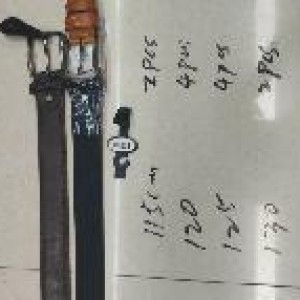 LIN ceinture homme brune 115cm