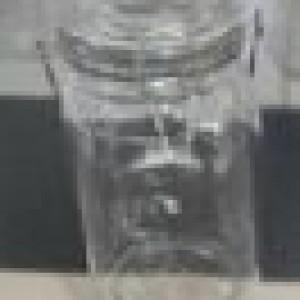 VAI jar cylindre en verre avec couvercle en vitre 1600ml