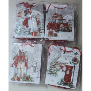 XMS sac cadeaux de noel en papier 29x14x38cm