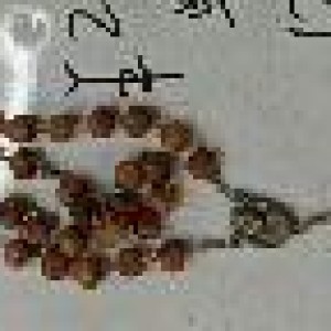 ACC collier religieux 8mm bois 52cm