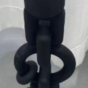 DEC chandellier noir en chaine