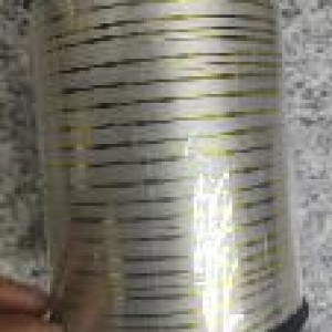 BAL ruban argent et ligne or