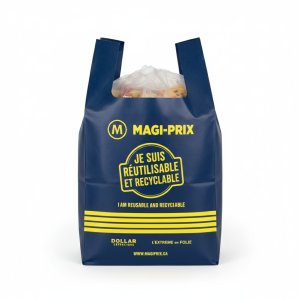 ADM sac de magasinage réutilisable bleu