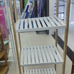 ADM etagere blanche 4 niveau 30x34x110cm