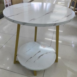 ADM table ronde blanche 48x48x53cm 2pcs