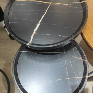 ADM petite table ronde noir 40x36cm