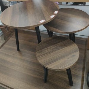ADM moyenne table ronde marron foncé 40x42cm