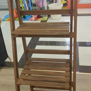 ADM etagere bois d'angle 4 niveau 42x36x120cm