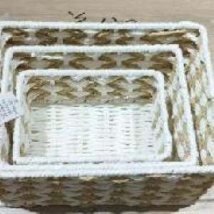 ADM panier carré blanc