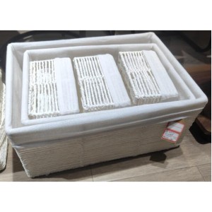 ADM moyen panier à rangement blanc