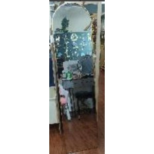 ADM miroir noir sur pied 150x40cm