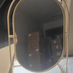 ADM miroir doré 33.5x12x22cm