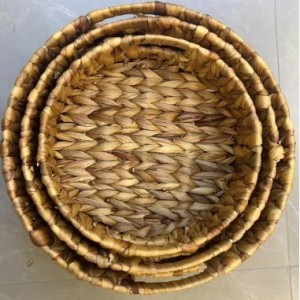 ADM panier en papyrus rond grand 34*12cm