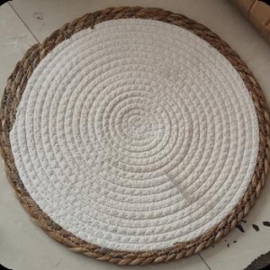 ADM tapis rond 35cm, blanc