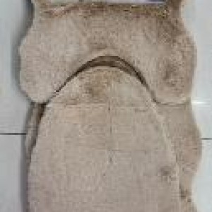 ADM ensemble de tapis de bain 3 pièces, camel