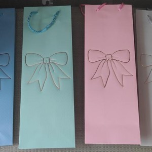 EMB sac à vin 12 x 35 x 9 cm, 4 couleurs assorties