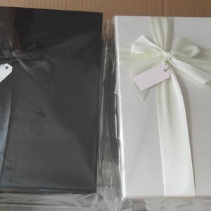 EMB boîte cadeau  26 x 8 x 19 cm, 2 couleurs assorties