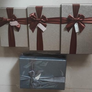 EMB boîte cadeau  29 x 21 x 9 cm, 2 couleurs assorties