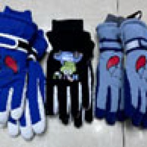 HIV gants de ski garçon 7-12 ans 3 couleurs assorties
