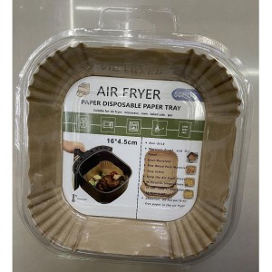 20 x 4,5 cm, 50pcs papier parchemin carré pour friteuse a air