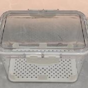 ADM contenant alimentaire en plastique transparent avec doub